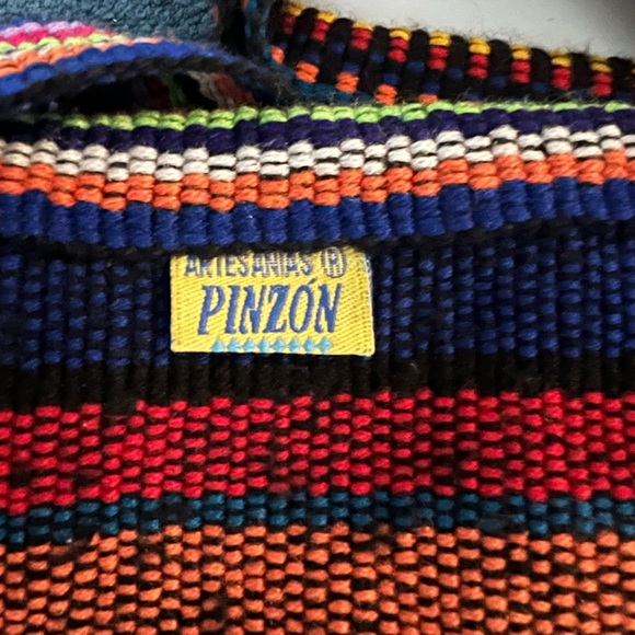 Multicolor Striped Women's Tote Bag(MADE IN MEXICO)🇲🇽 - Picture 2 of 2